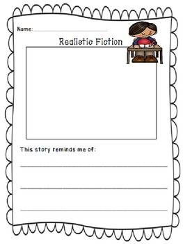 Preview of Realistic Fiction Handout
