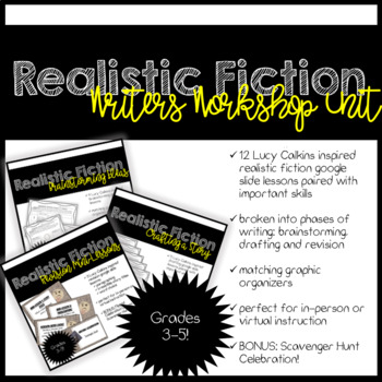 Preview of Realistic Fiction: Writer's Workshop Unit Bundle