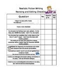 Realistic Fiction Writing Checklist