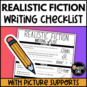 Preview of Realistic Fiction Writing Checklist
