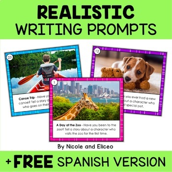 Preview of Realistic Fiction Writing Prompt Task Cards