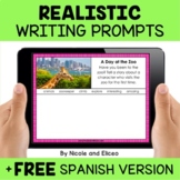 Digital Realistic Fiction Writing for Google Classroom + F