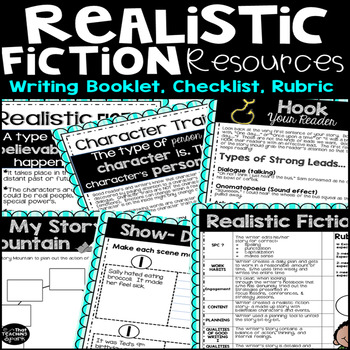 Preview of Realistic Fiction Writing Resources, Checklist, and Rubric