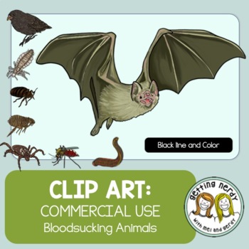 Preview of Bloodsucking Animals Clip Art