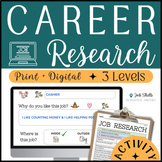 Realistic Jobs | Career Research Exploration Project | Hig