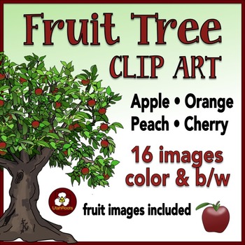 fruit tree with roots clipart