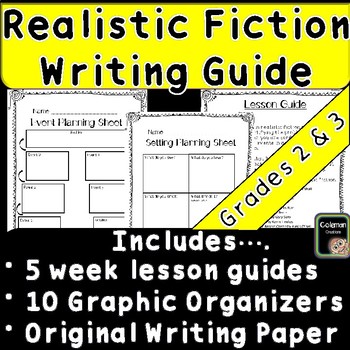 Preview of Realistic Fiction Writing Guide with Graphic Organizers (2nd grade)