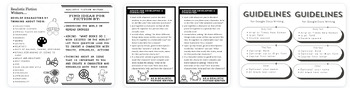 Preview of Realistic fiction bend (3) anchor charts and google docs writing guidelines