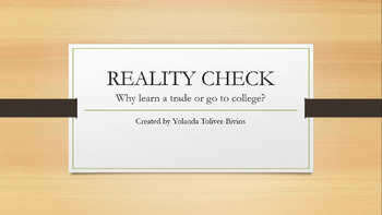 Preview of Reality Check Motivational Course for Reluctant Students
