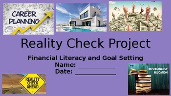Preview of Reality Check Project (Budgeting/Life Planning)