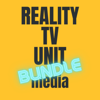 Preview of Reality TV unit bundle