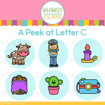 The Really Big Alphabet Letter C Clip Art Set by Whimsy Clips | TPT