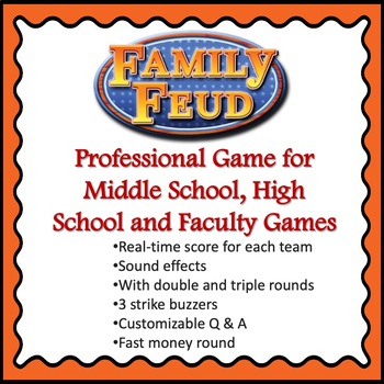 Preview of Really Fun Family Feud End of Year / Time Filler for Middle and High School!