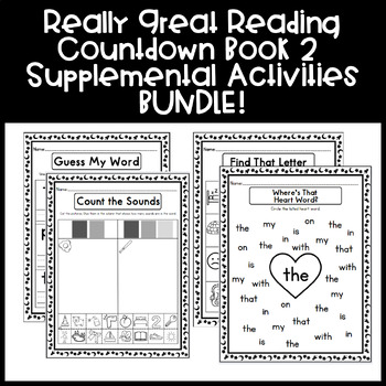 Preview of Really Great Reading Countdown Supplemental Activities Book 2 BUNDLE