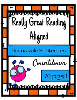 Preview of Really Great Reading RGR Aligned Decodable Sentences Countdown