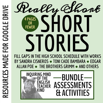 Preview of Really Short Short Stories Bundle: Time-Fillers for High School (Google)