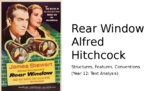 Rear Window Alfred Hitchcock film analysis lecture resource