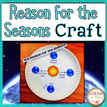 Reason for the Seasons Earth's Tilt Activity Craft by Glitter in Third