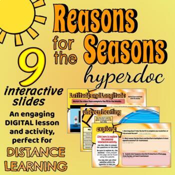 Preview of Reason for the Seasons Hyperdoc - DISTANCE & ONLINE LEARNING