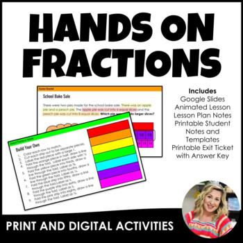 Preview of Reason with Fractions - Lesson to Compare Fractions using Fraction Strips