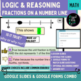 Reasoning: Fractions On A Number Line Google Slides & Form