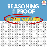 Reasoning & Proof Word Search Activity