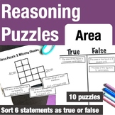 Reasoning Puzzles: Area of Irregular Shapes and Rectangles