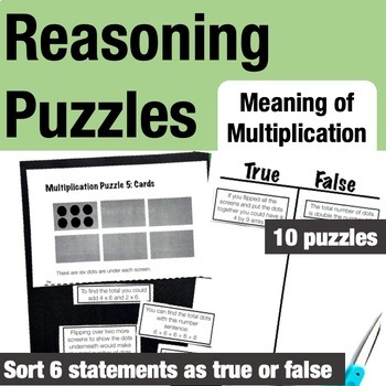 Preview of Reasoning Puzzles: Multiplication Enrichment Activities for Math Talk