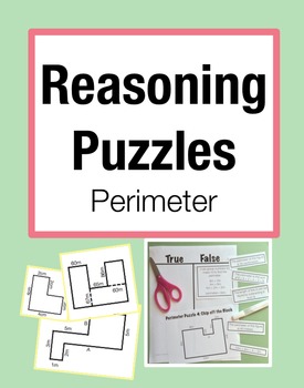 Preview of Reasoning Puzzles (Perimeter): Activities to Engage in Math Talk (Gr. 3-4)