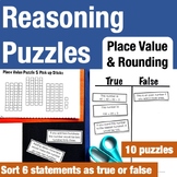 Reasoning Puzzles - Place Value: Tasks for Math Talk, Earl