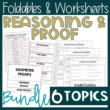 Preview of Reasoning and Proof Geometry Notes Foldables