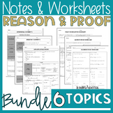Reasoning and Proof Geometry Notes and Worksheets