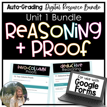 Preview of Reasoning and Proof - Google Forms Assignment Bundle