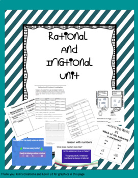 Preview of Reasoning with Rational and Irrational Numbers Unit
