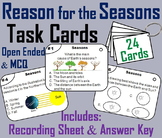 Reasons for the Seasons Task Cards Activity (Earth's Tilt/ Axis)