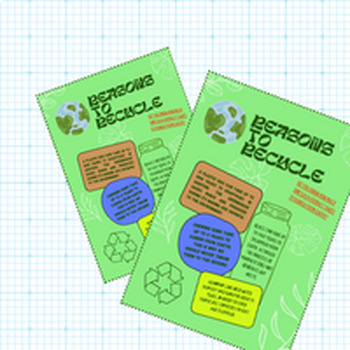Preview of Reasons to Recycle, Learn, Printable Digital Product for teachers