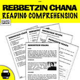 Rebbetzin Chana Reading Comprehension Sheets