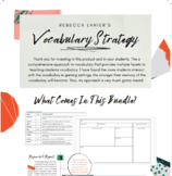 Rebecca Lanier's Vocabulary Strategy (Level 1 Set 1)