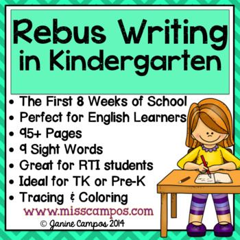 Preview of Rebus Writing in Kindergarten