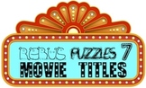 Rebus "Wuzzle" Puzzle Worksheet 7 - LET'S GO TO THE MOVIES