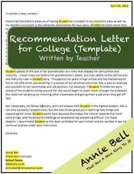 Template For College Recommendation Letter from ecdn.teacherspayteachers.com