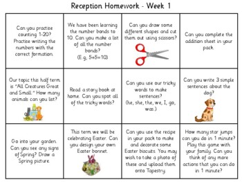 homework grid reception