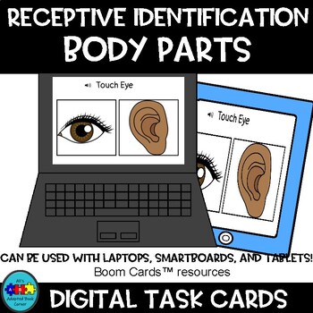 Preview of Receptive Body Parts Identification. Boom Cards. Distance Learning.