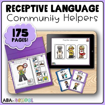 Preview of Community Helpers Activities Receptive Identification & Vocab ABLLS Assessment