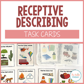 Preview of Receptive Describing Task Cards