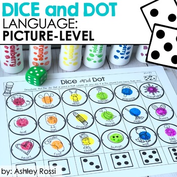 Preview of Receptive & Expressive Language - Dice & Dot - Speech Therapy