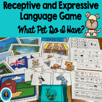 Preview of Receptive and Expressive Language Game:  Guess my Pet easy and hard animals