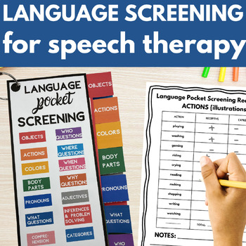 Preview of Receptive Expressive Language Screening for Assessment  or Evaluation Speech