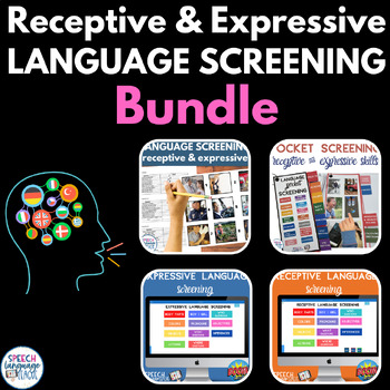 Preview of Receptive & Expressive Language Screening Bundle Assessment in Speech Therapy