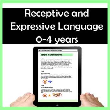 Preview of Receptive and Expressive Language Tips